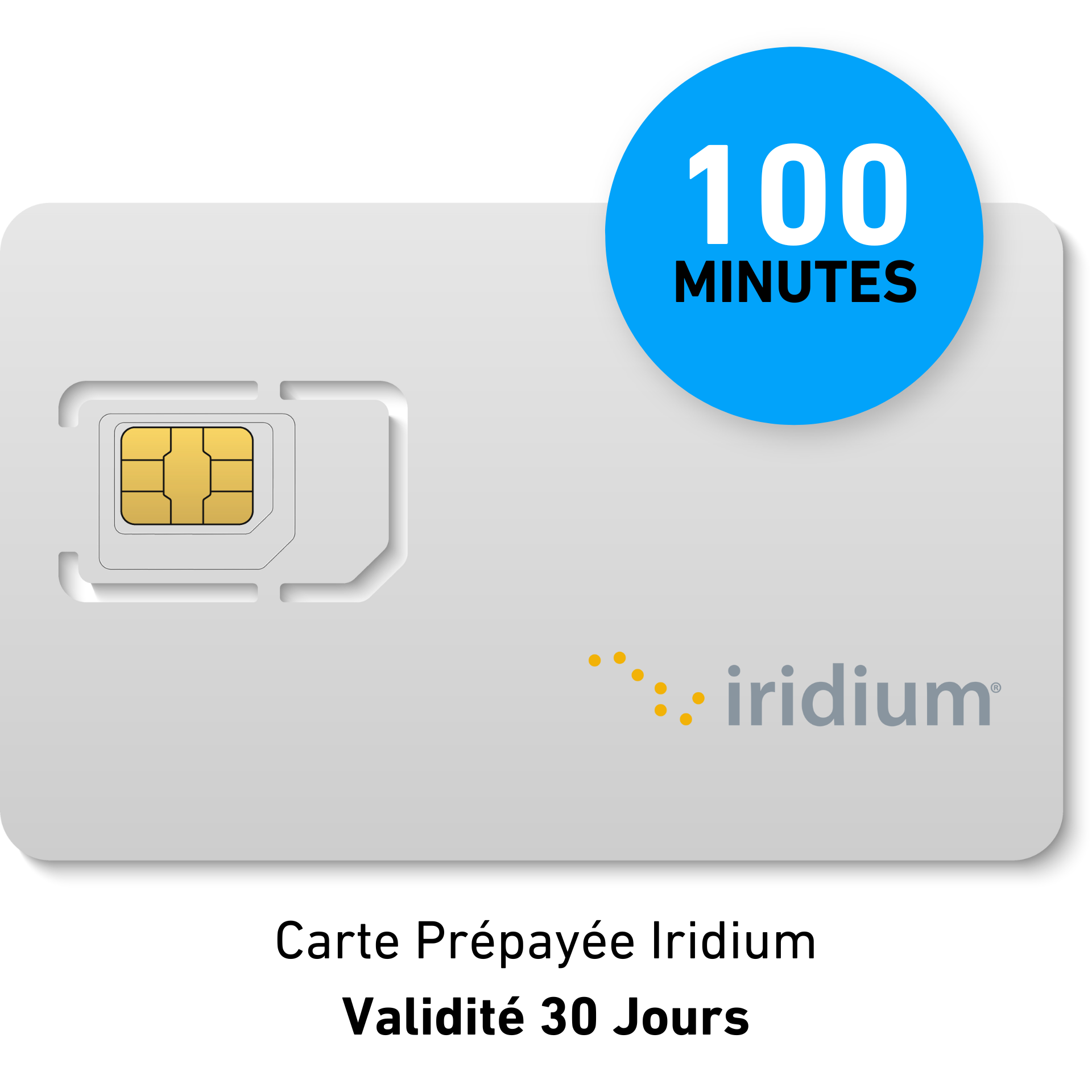 Carta prepagata IRIDIUM - 100 min - 30 giorni