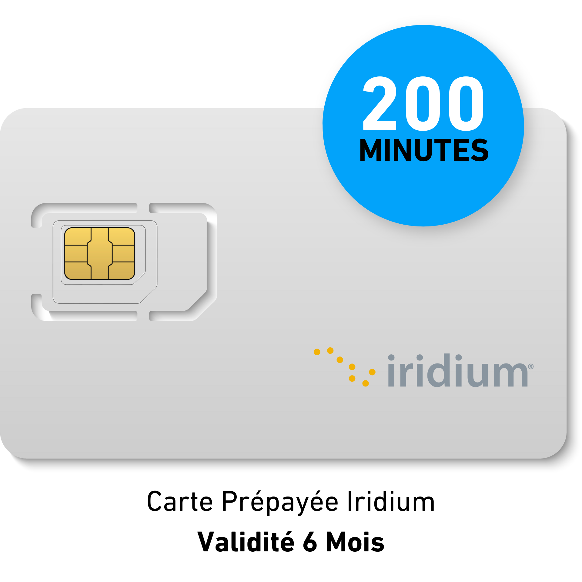 Carta prepagata IRIDIUM - 200 min - 6 MESI