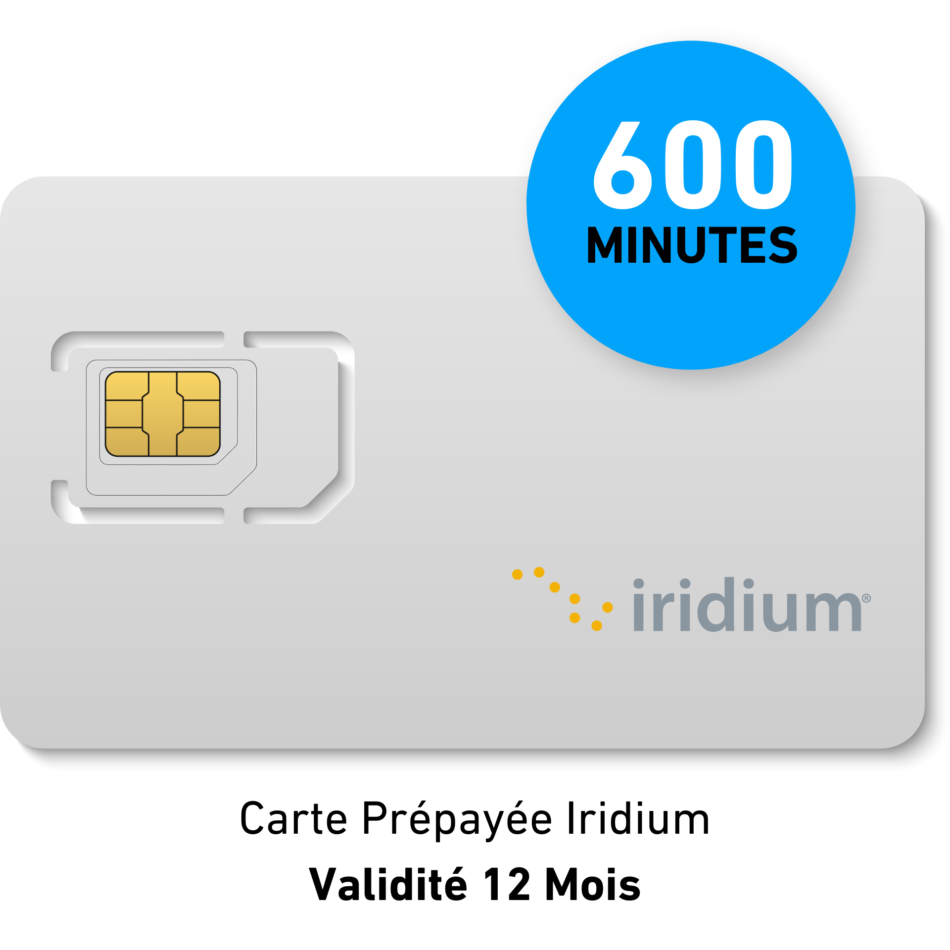 Carta prepagata IRIDIUM - 600 min - 12 MESI