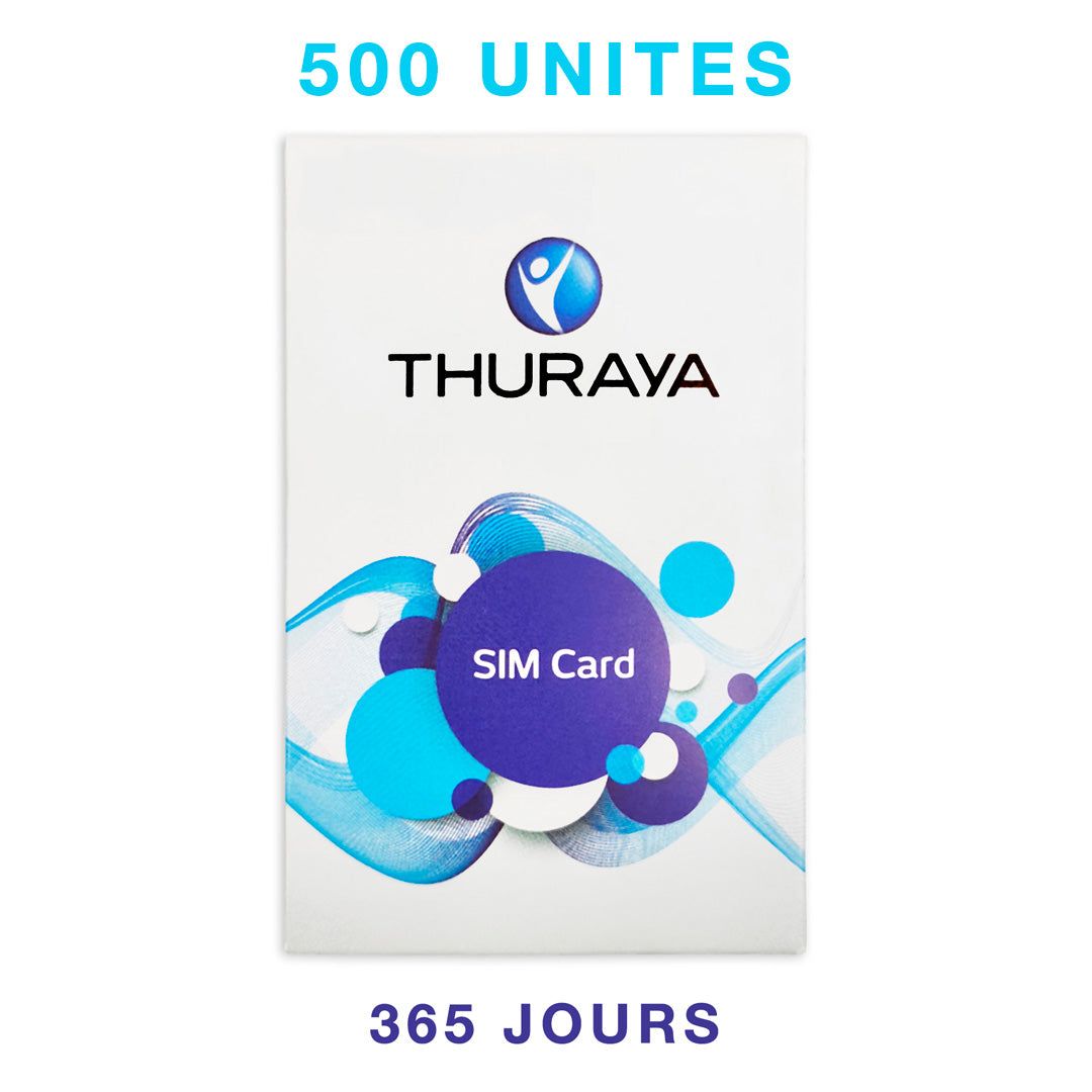 Carte SIM Prépayée Thuraya NOVA 500 unités