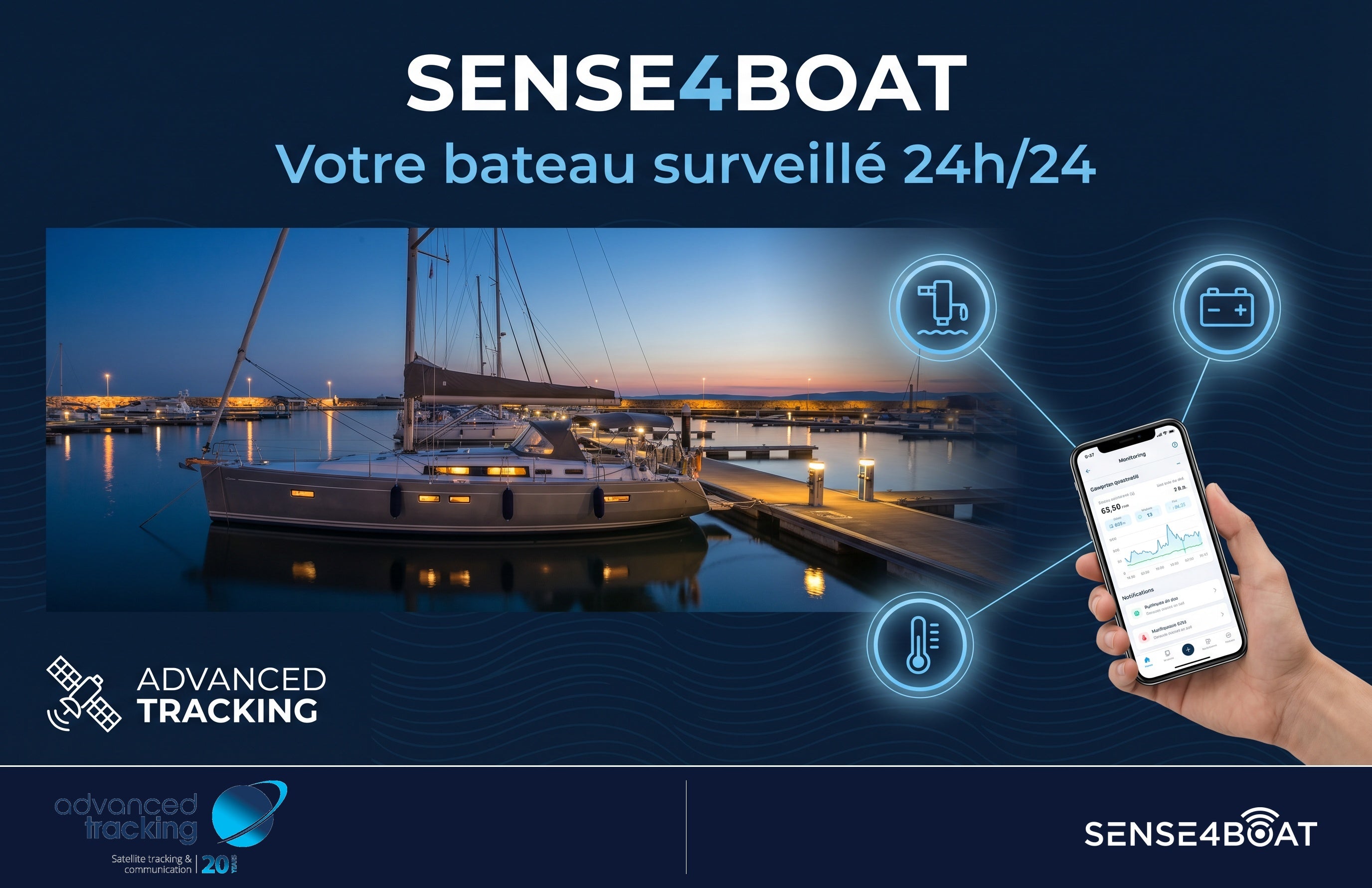 Advanced Tracking devient le distributeur officiel Sense4Boat en France : la surveillance bateau réinventée