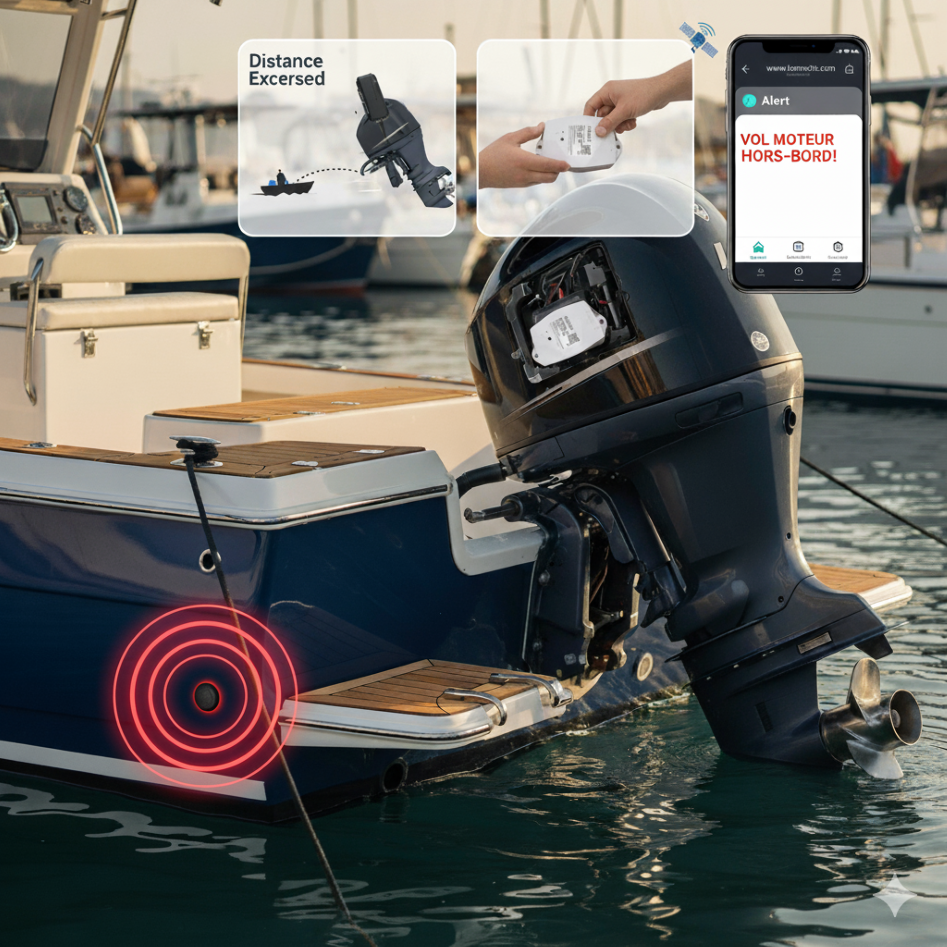 Localizador GPS NB-IoT para motores fueraborda