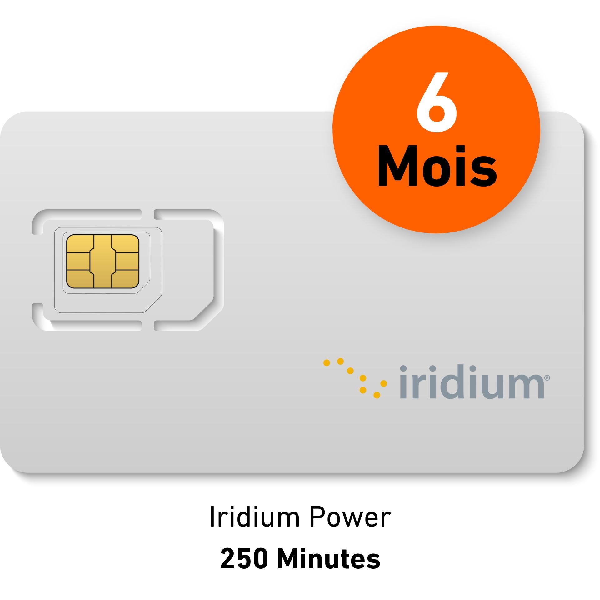 6 month subscription IRIDIUM POWER 250 MIN