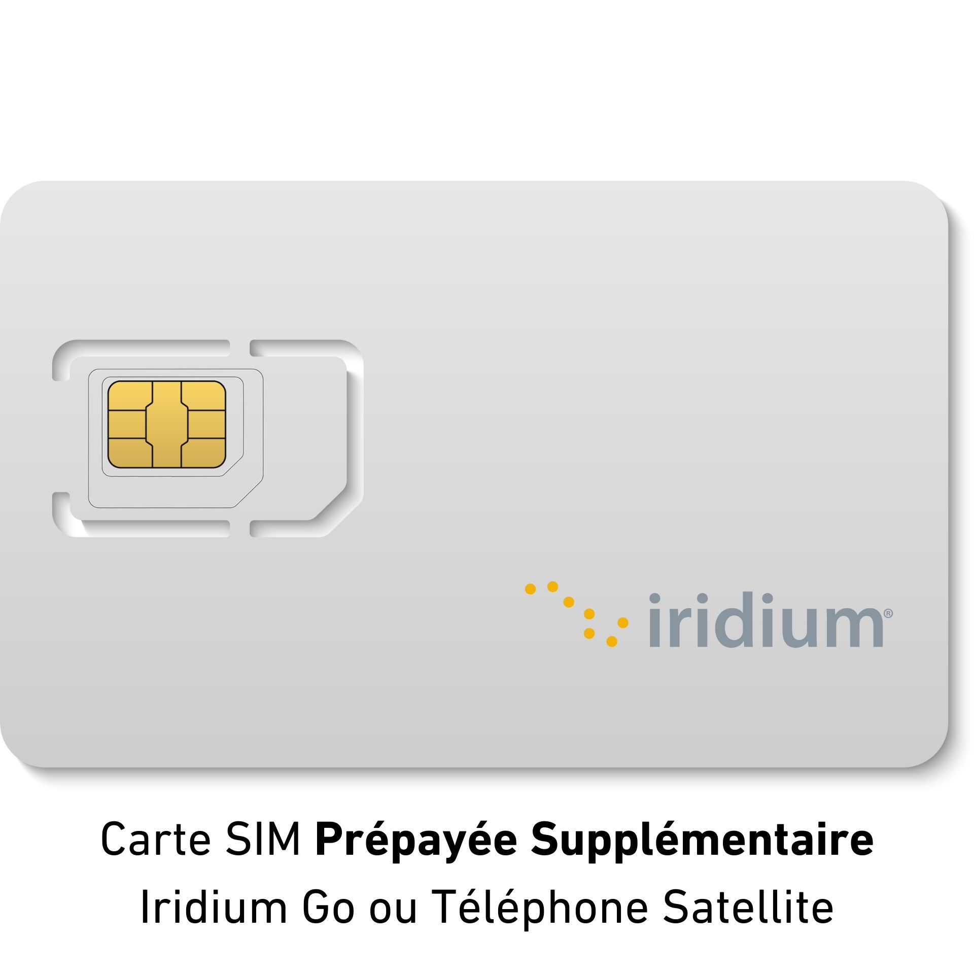 Carte SIM IRIDIUM Supplémentaire