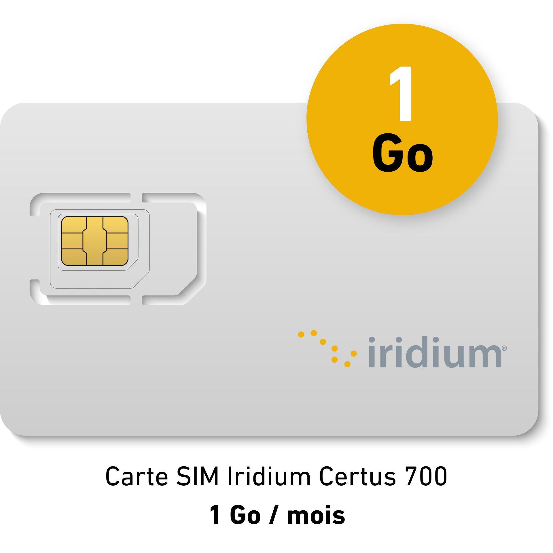 Monatliches Abonnement IRIDIUM CERTUS 700 - 1GB/Monat