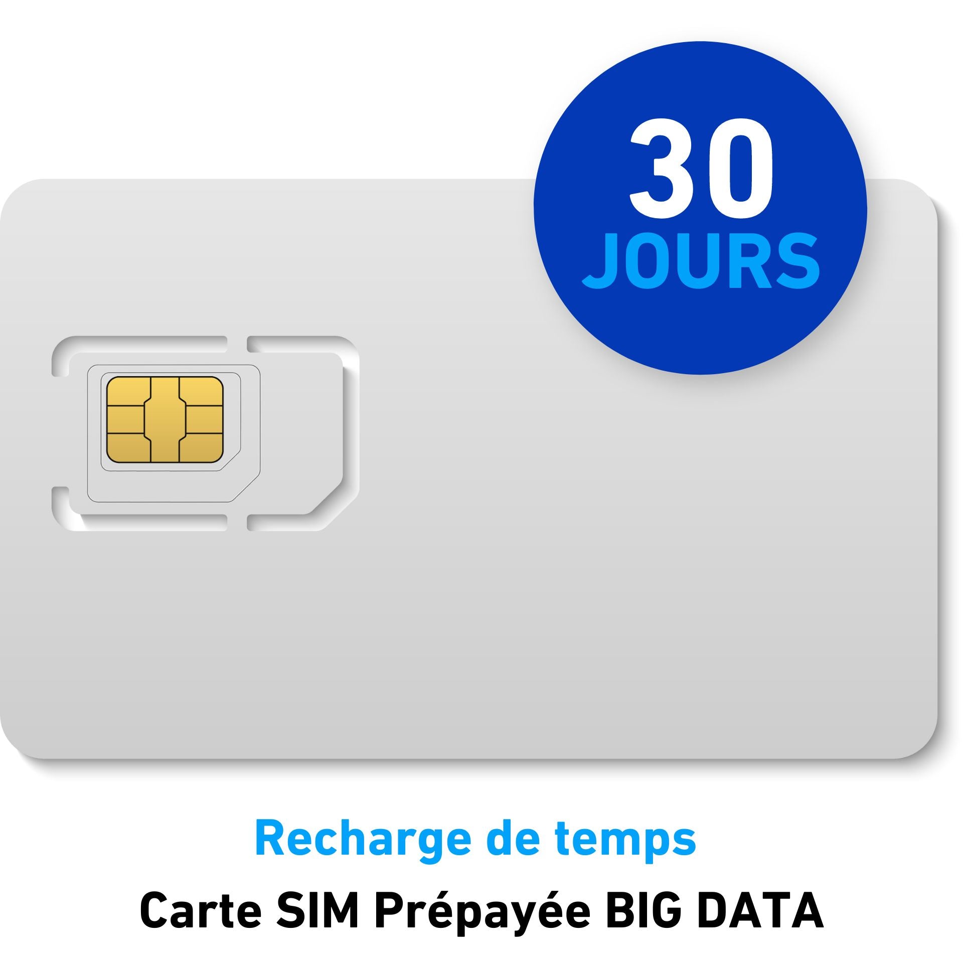 Time Recharge Prepaid SIM Card BIG DATA