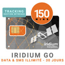 Abonnement Mensuel IRIDIUM GO DATA & SMS Illimité + 150 MIN de Voix - Tracking