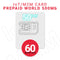 Carte SIM Prépayée IoT/M2M Monde - 50 € HT - 500Mb data - Validité 60 MOIS