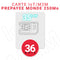 Carte SIM Prépayée IoT/M2M Monde - 35 € HT - 250Mb data - Validité 36 MOIS