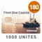Carte Prépayée INMARSAT Rechargeable CÔTIER FLEET ONE - 1000 UNITES - 180 JOURS