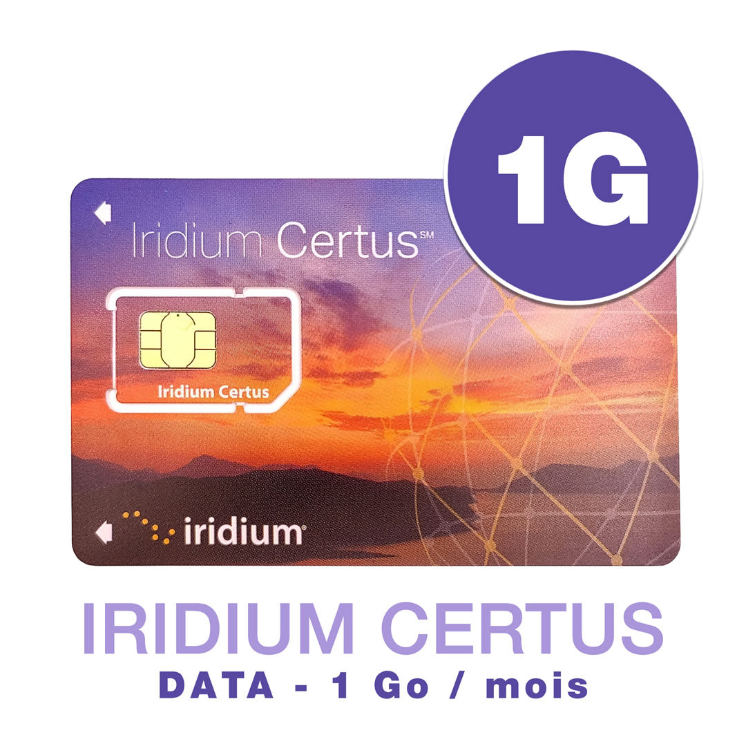 Abonnement Mensuel IRIDIUM CERTUS 700 - 1Go/mois