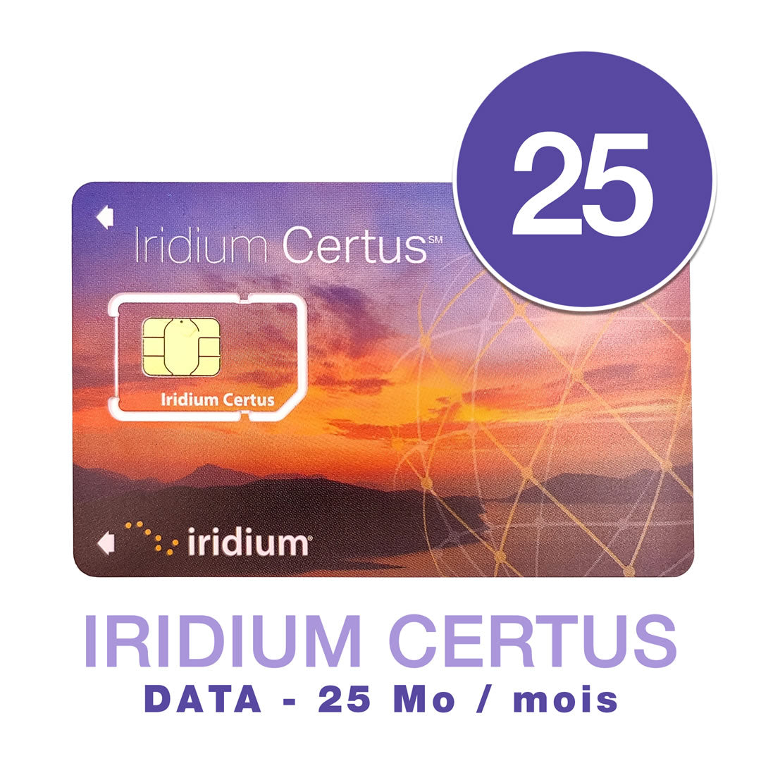 Suscripción mensual IRIDIUM CERTUS 100 - 25MB/mes